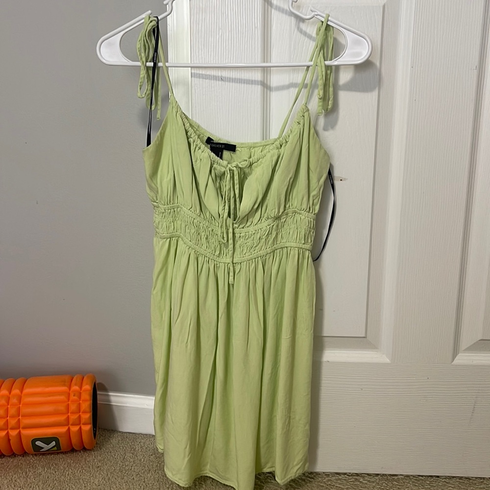 Forever 21. Size small. Light green cami dress